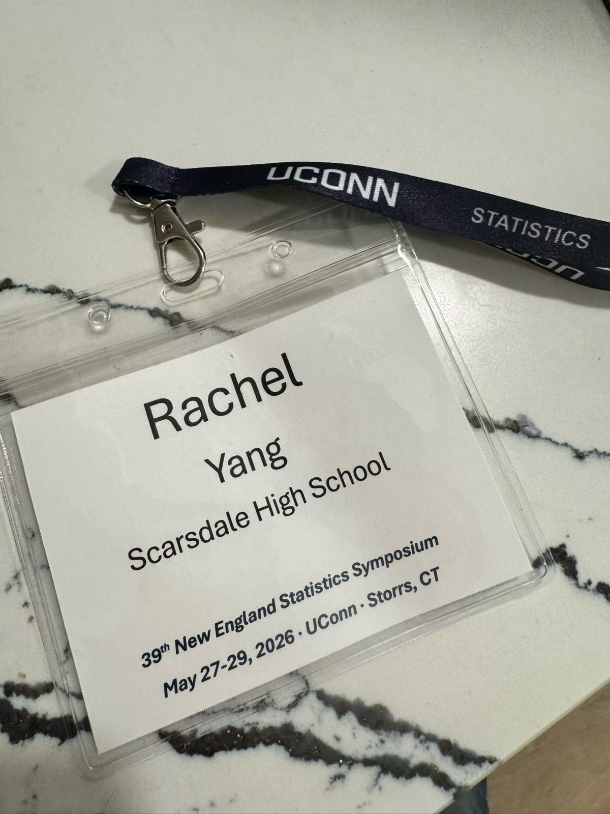 Rachel's NESS 2026 name badge
