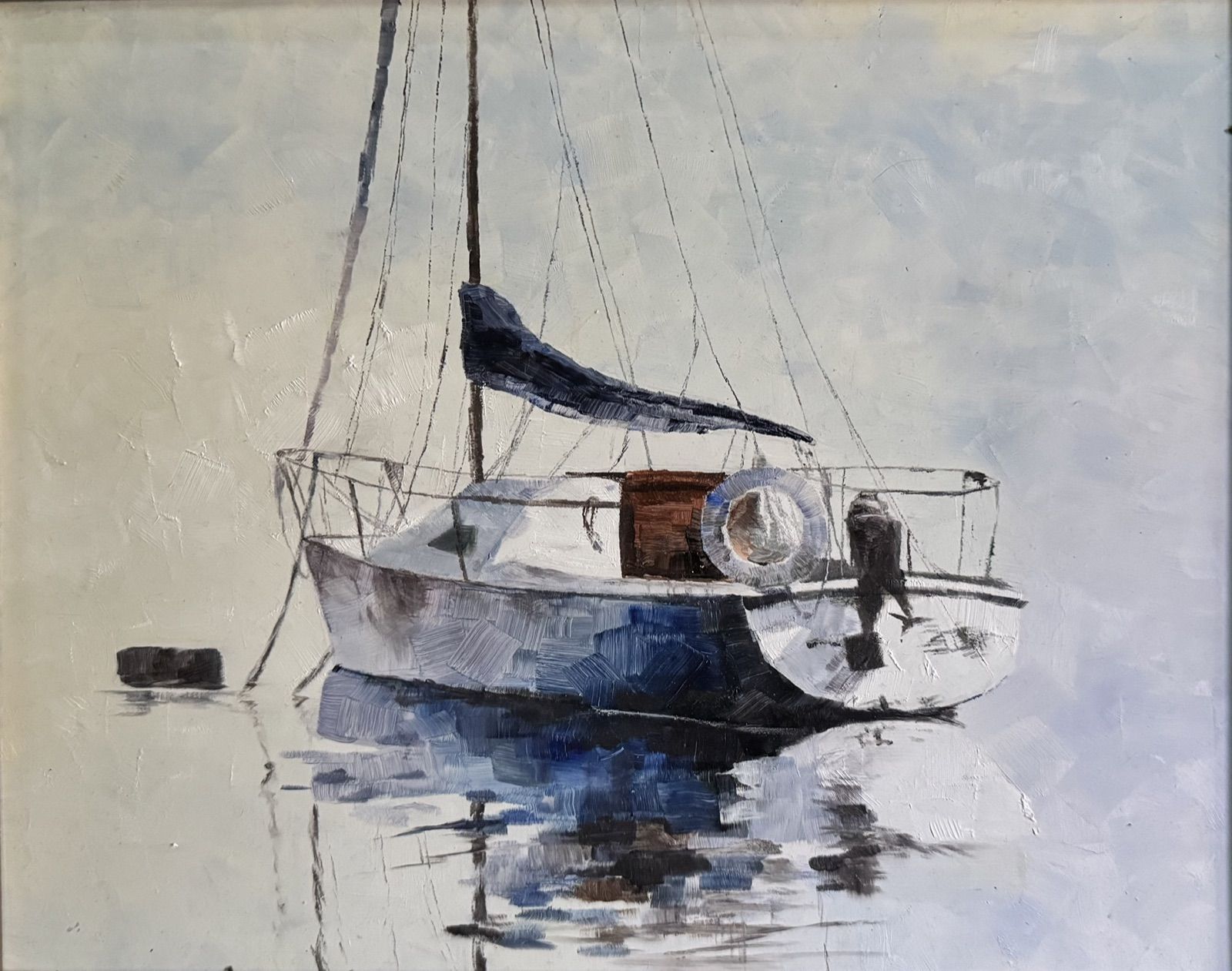 Painting of a sailboat