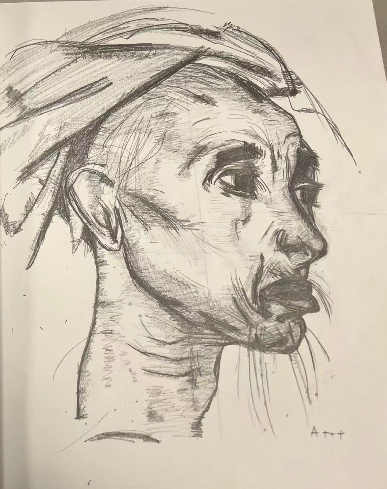 Charcoal portrait